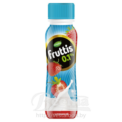 FRUTTIS Light 0,1% - strawberry  285g yoghurt drink