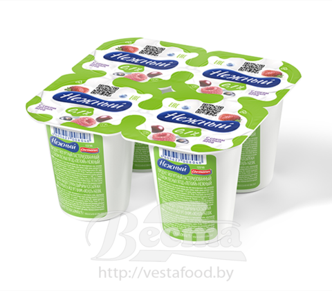 Нежный Легкий  с соком лесных ягод 0,1% 95г продукт йогуртный пастеризованный