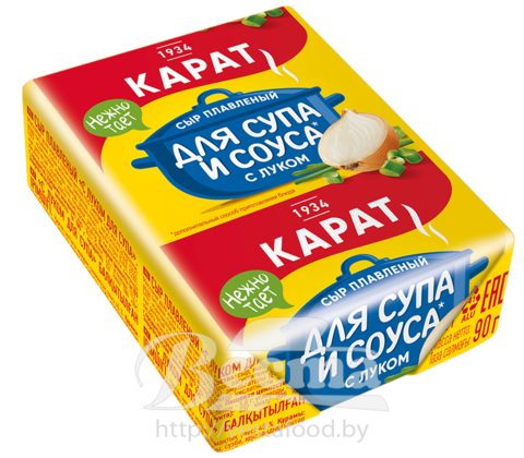 Сыр плавленый "С луком для супа", м.д.ж.45%, 90г