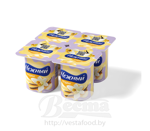 Пудинг молочный "НЕЖНЫЙ" ультрапастеризованный "Карамельный",м.д,ж. 2,8%, 100 г, 1/24